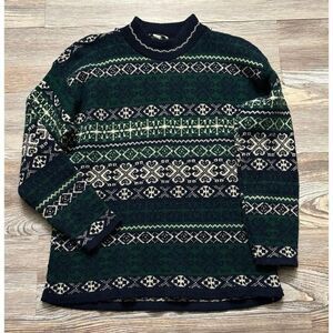 Spunky Geometric print Christmas Sweater size small